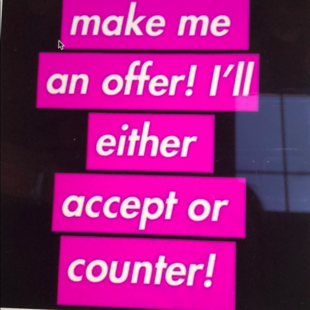 Offers welcome!💖